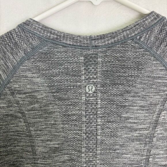 Lululemon Women's Grey Swiftly Tech Long Sleeve Workout Top Size 6 - Picture 8 of 10